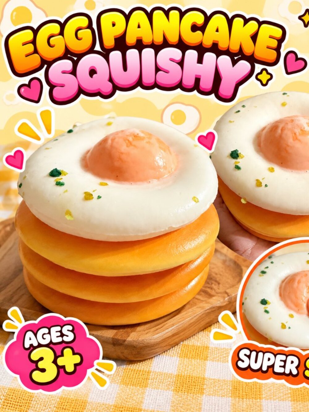 Egg and Pancake Squishy